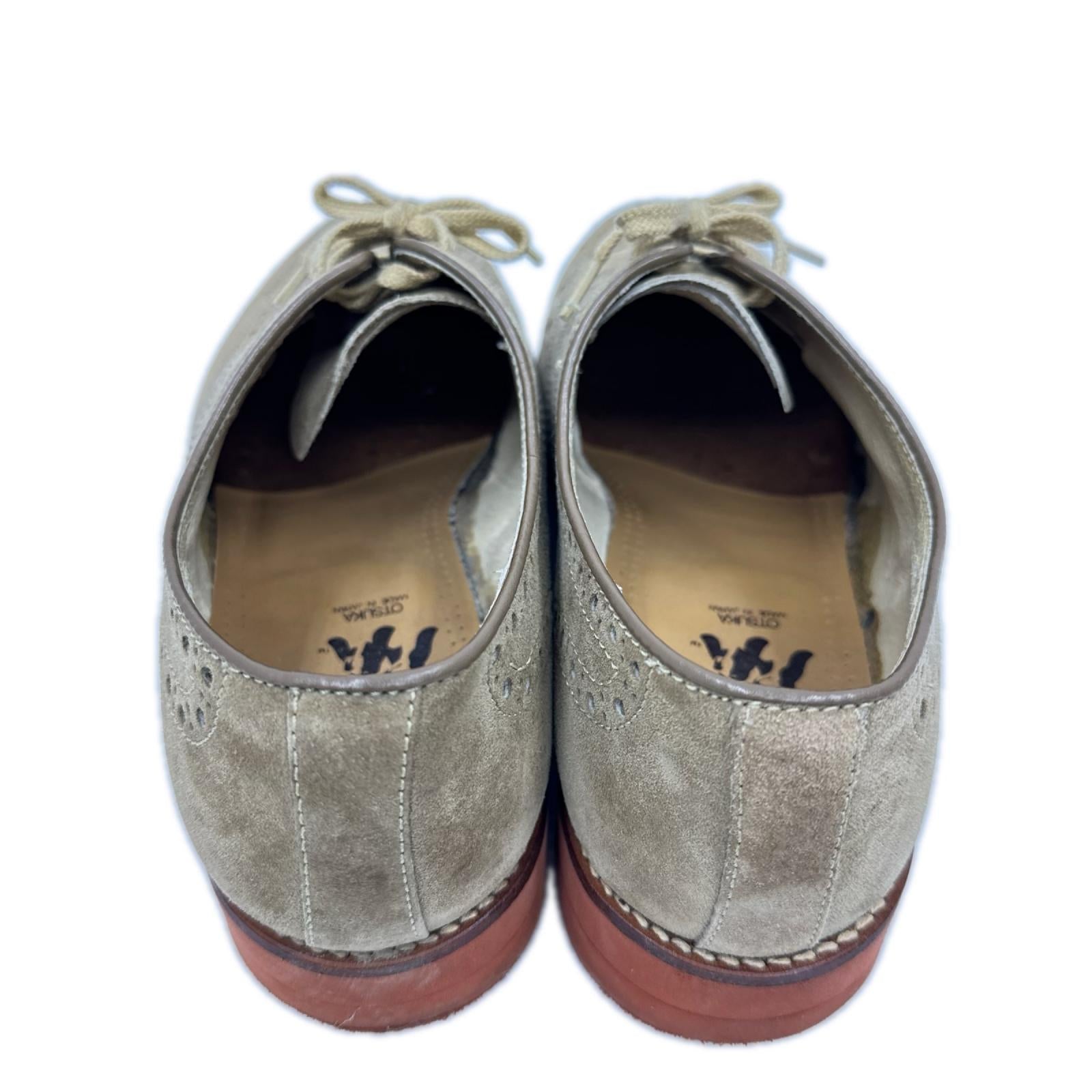シューズ HUSH PUPPIES ウイングチップ スエード 茶 5 2/1 24cm (US6 UK5 1/2 EU38)