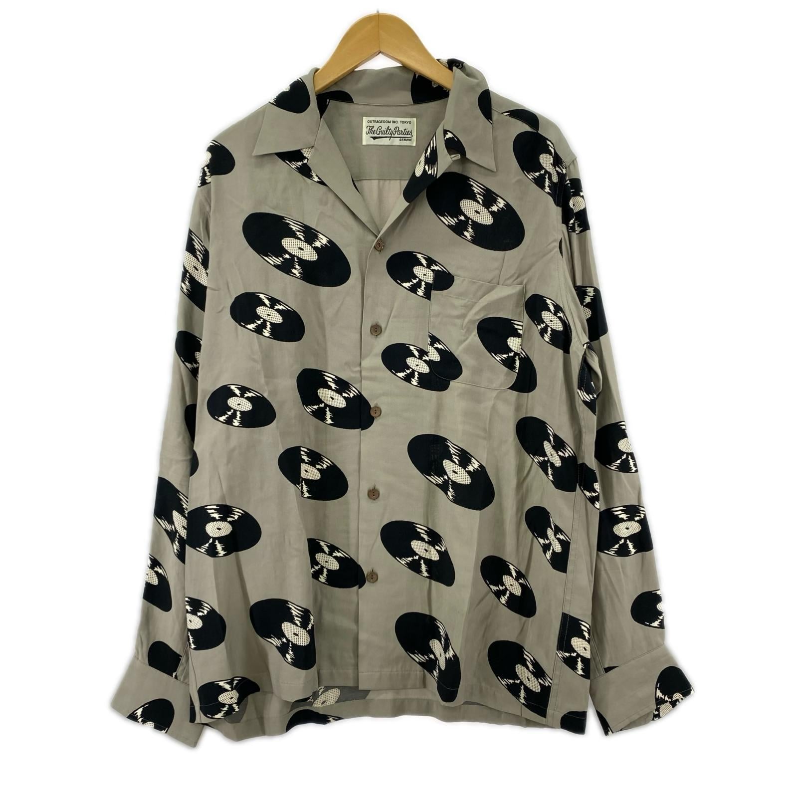 長袖シャツ RECORDS HAWAIIAN SHIRT/サイズL L
