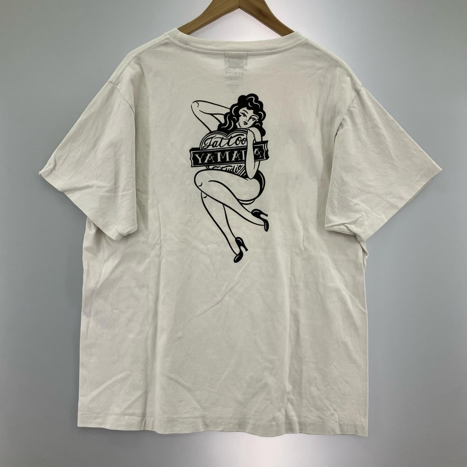半袖Tシャツ tattoo studio yamada/NO DRUNKS/白/L L ホワイト