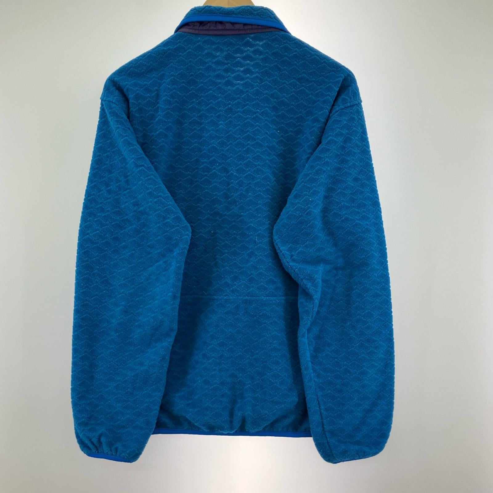 ジャケット 90s usa製 ハーフジップフリース M ブルー