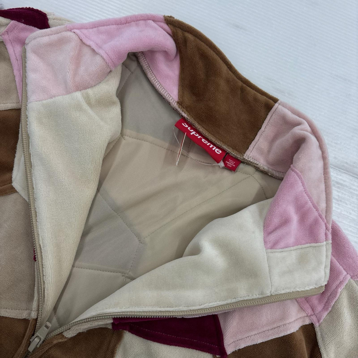 ジャケット 25ss Patchwork Velour Track Jacket M マルチカラー