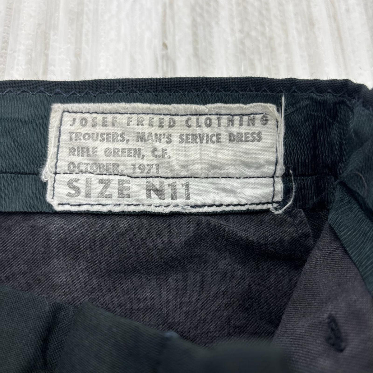 パンツ カナダ軍 Josef Freed パンツ ブラック グリーン