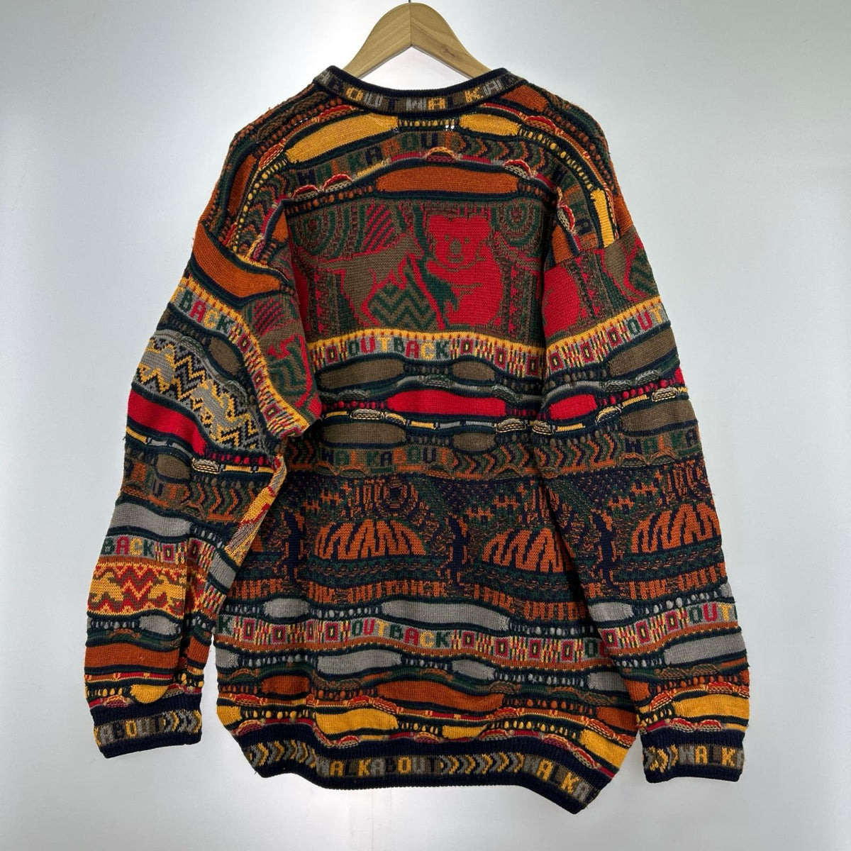 ニット 90s COOGI 3Dニット XL マルチカラー