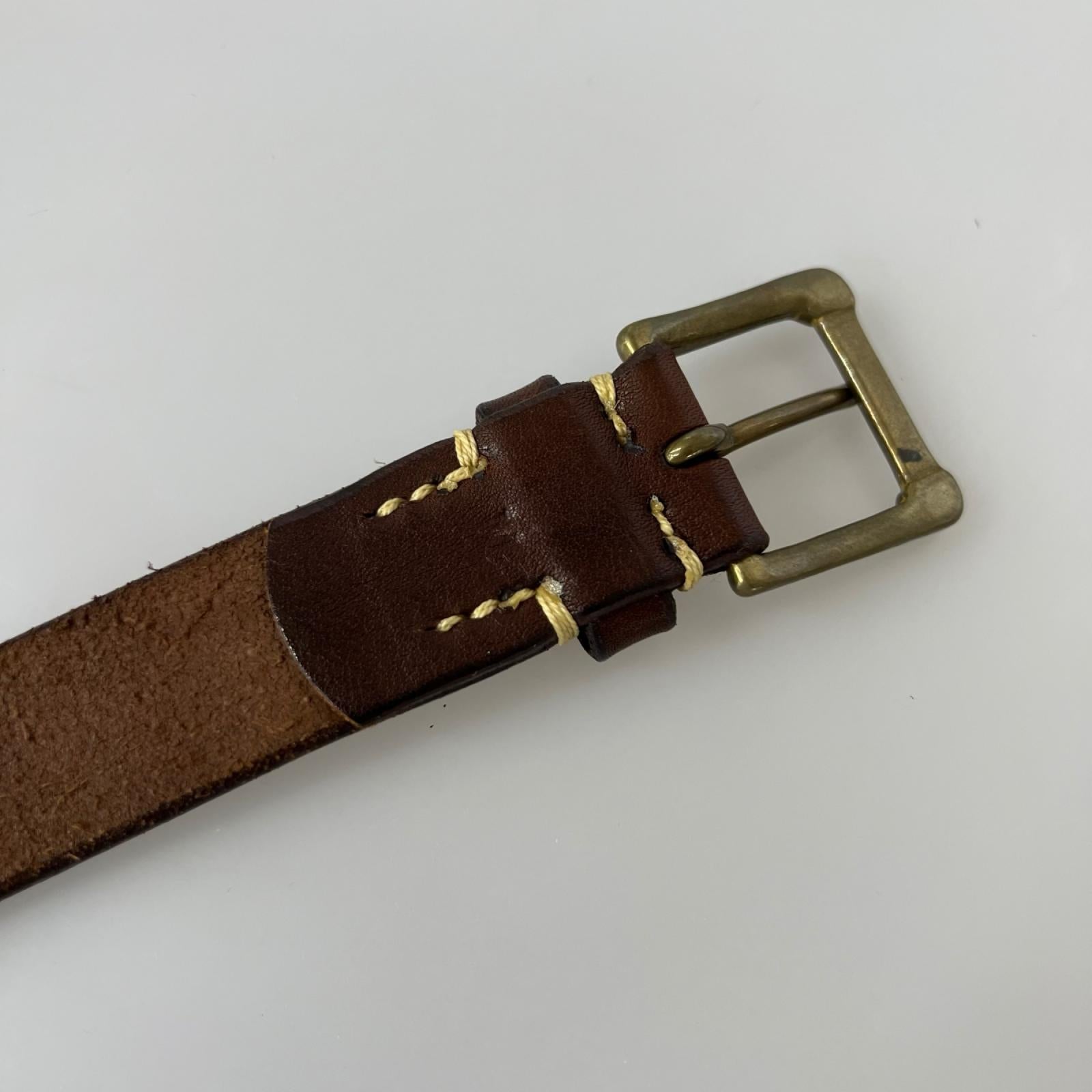 その他アクセサリー レザーベルト M ブラウン