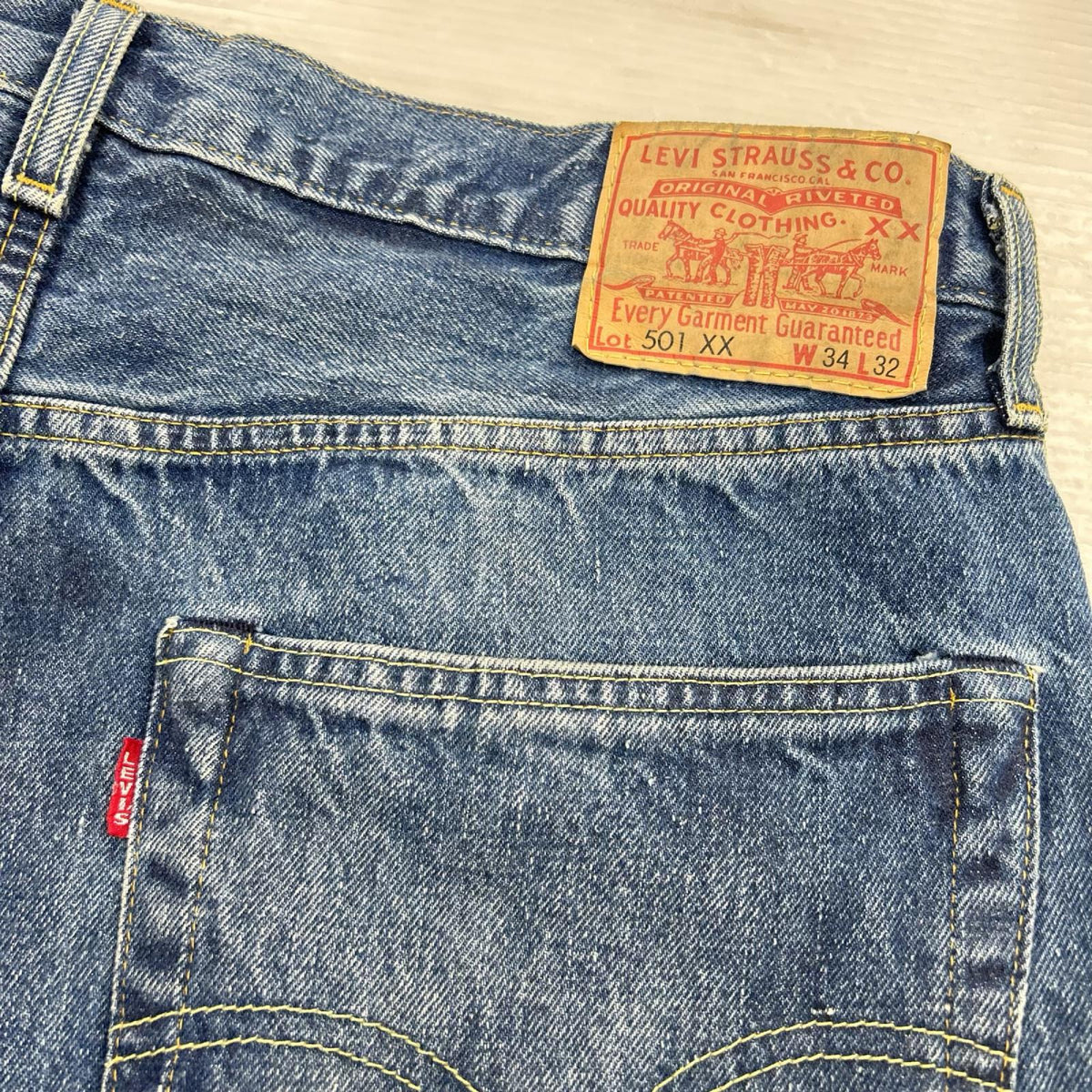デニムパンツ A COMPLETE UNKNOWN 55モデル 501XX W34 34 ブルー
