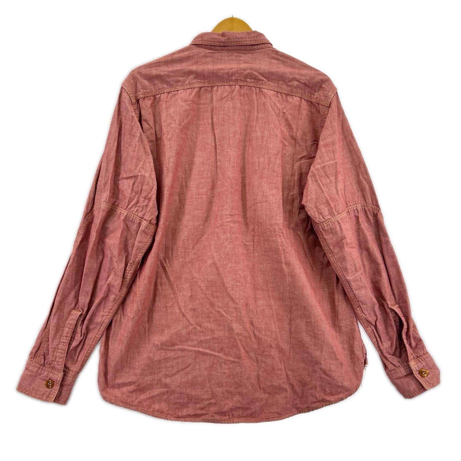 長袖シャツ SKID ROW RED CHAMBRAY SHIRT (16) 2333002 レッド