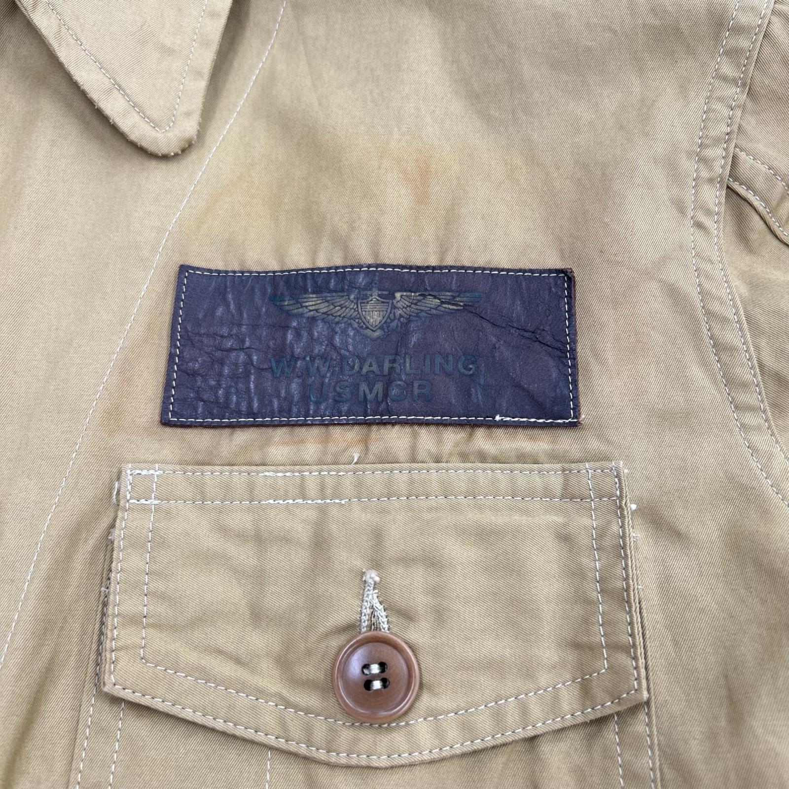 ジャケット M-421a JKT USMCR M-421A (40) VMF322 40 ブラウン