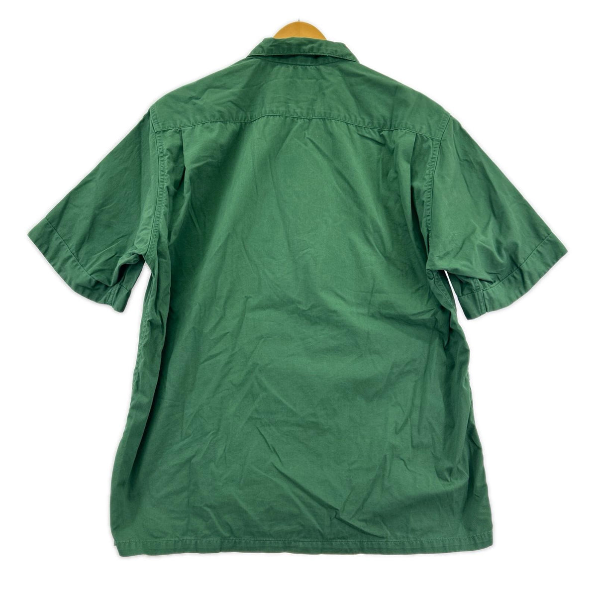 半袖シャツ Cal OPEN-COLLARED SHIRT (16) グリーン