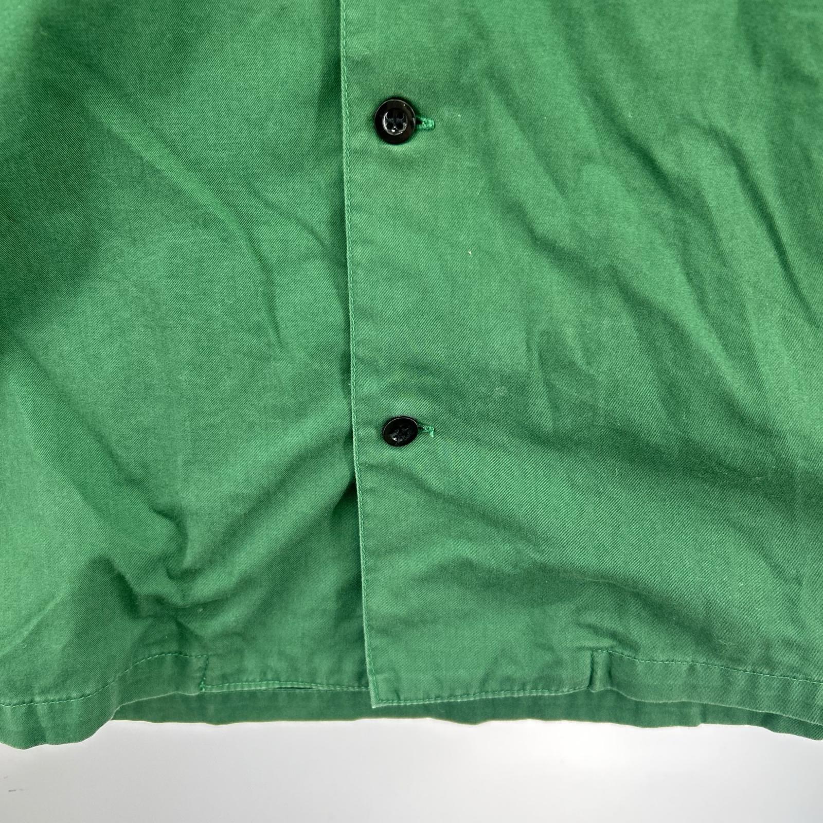 半袖シャツ Cal OPEN-COLLARED SHIRT (16) グリーン