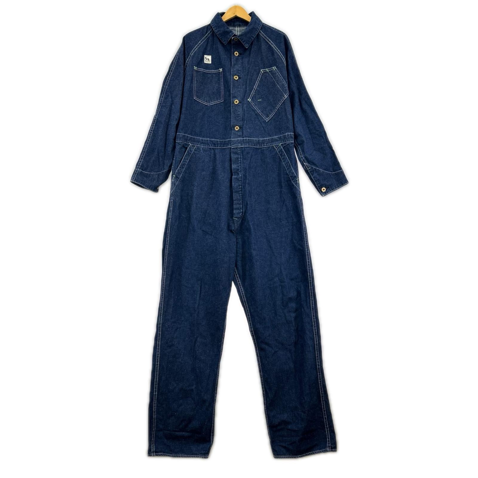 オーバーオール TCB jeans Black Cat Crew Suit (32) 32 ネイビー