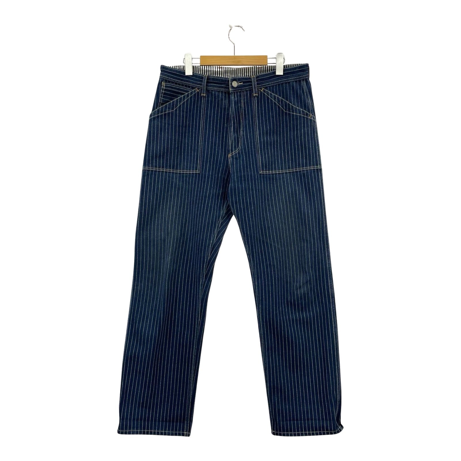 パンツ LONGSHOREMAN OVERALLS Indigo Wabash W34 34 ネイビー