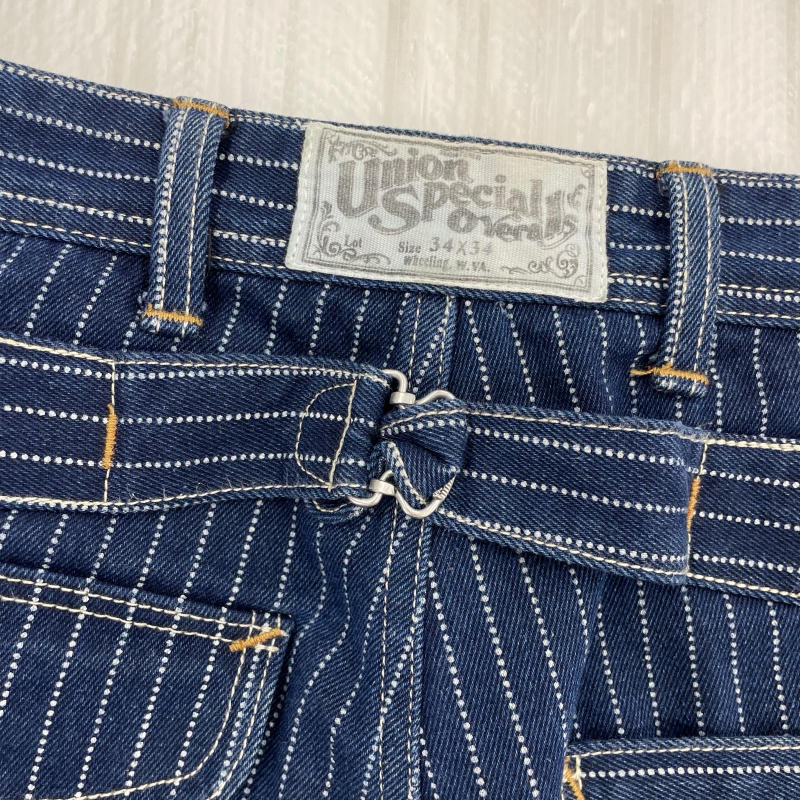 パンツ LONGSHOREMAN OVERALLS Indigo Wabash W34 34 ネイビー