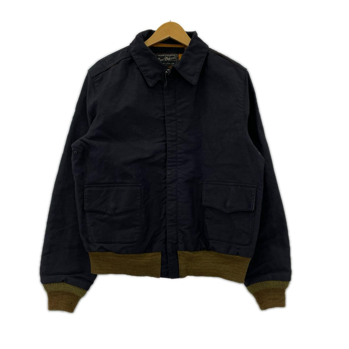 ミリタリージャケット AVIATION ASSOCIATES JUNGLE CLOTH A-2 40 ブラック