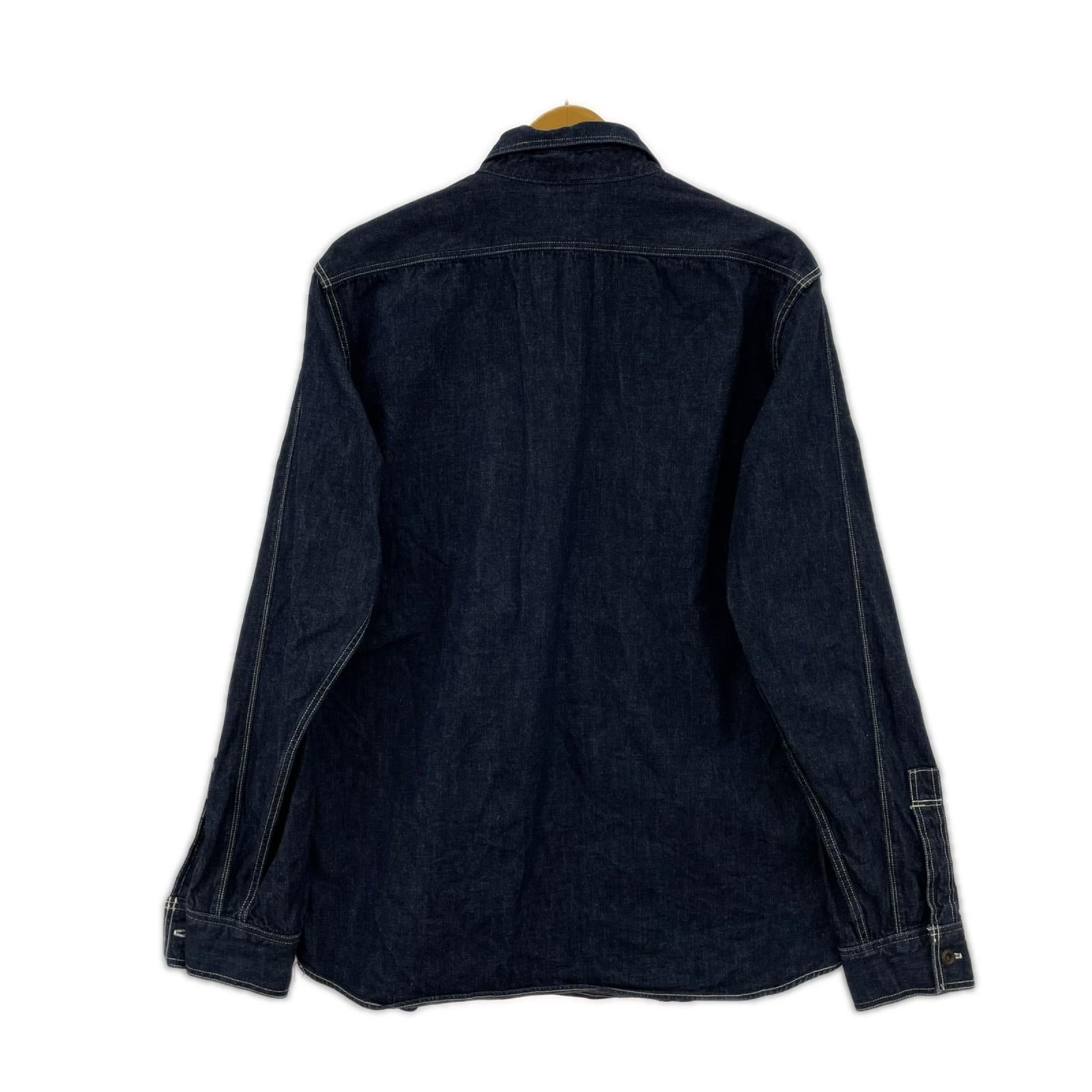 長袖シャツ NEAL 8OZ INDIGO DENIM SHIRT (17)