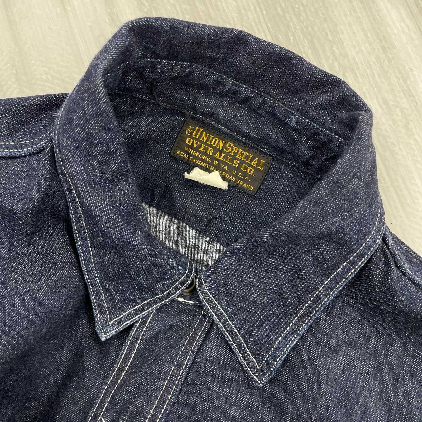 長袖シャツ NEAL 8OZ INDIGO DENIM SHIRT (17)