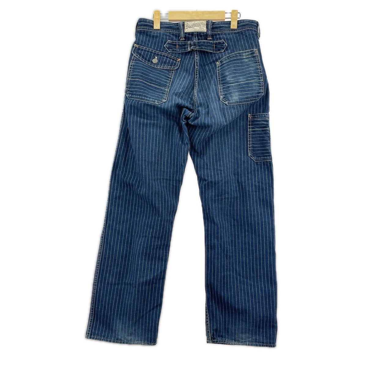 パンツ BOOTLEGGERS ウォバッシュ シンチバック パンツ 紺 ネイビー