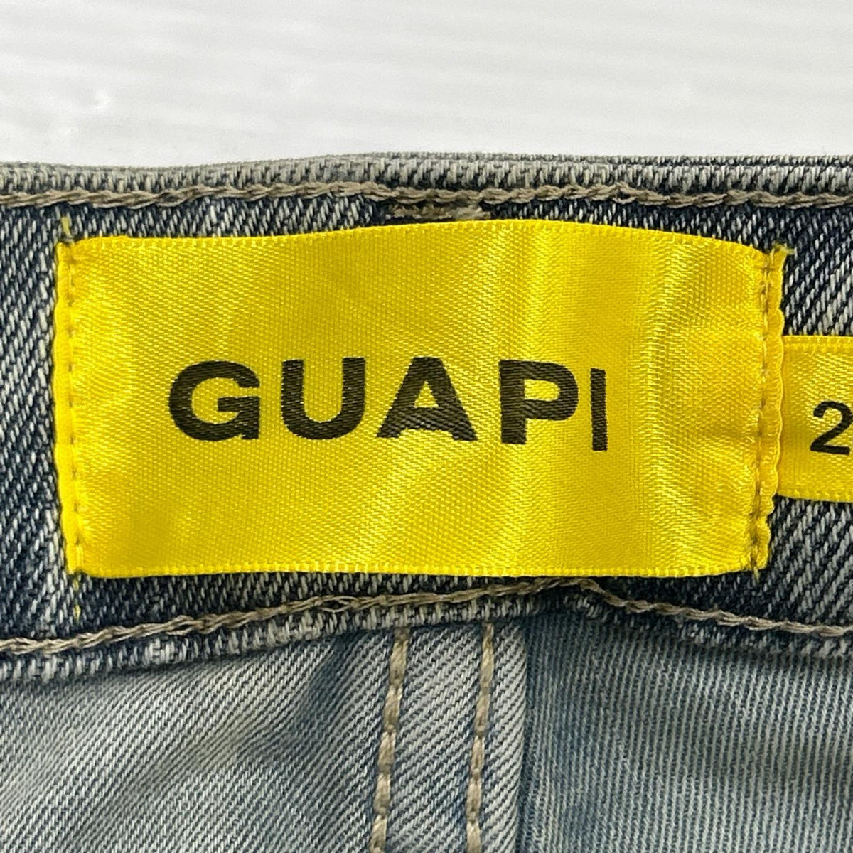 デニムパンツ GUAPI スタッズ デニムパンツ (W28) 28 ブルー