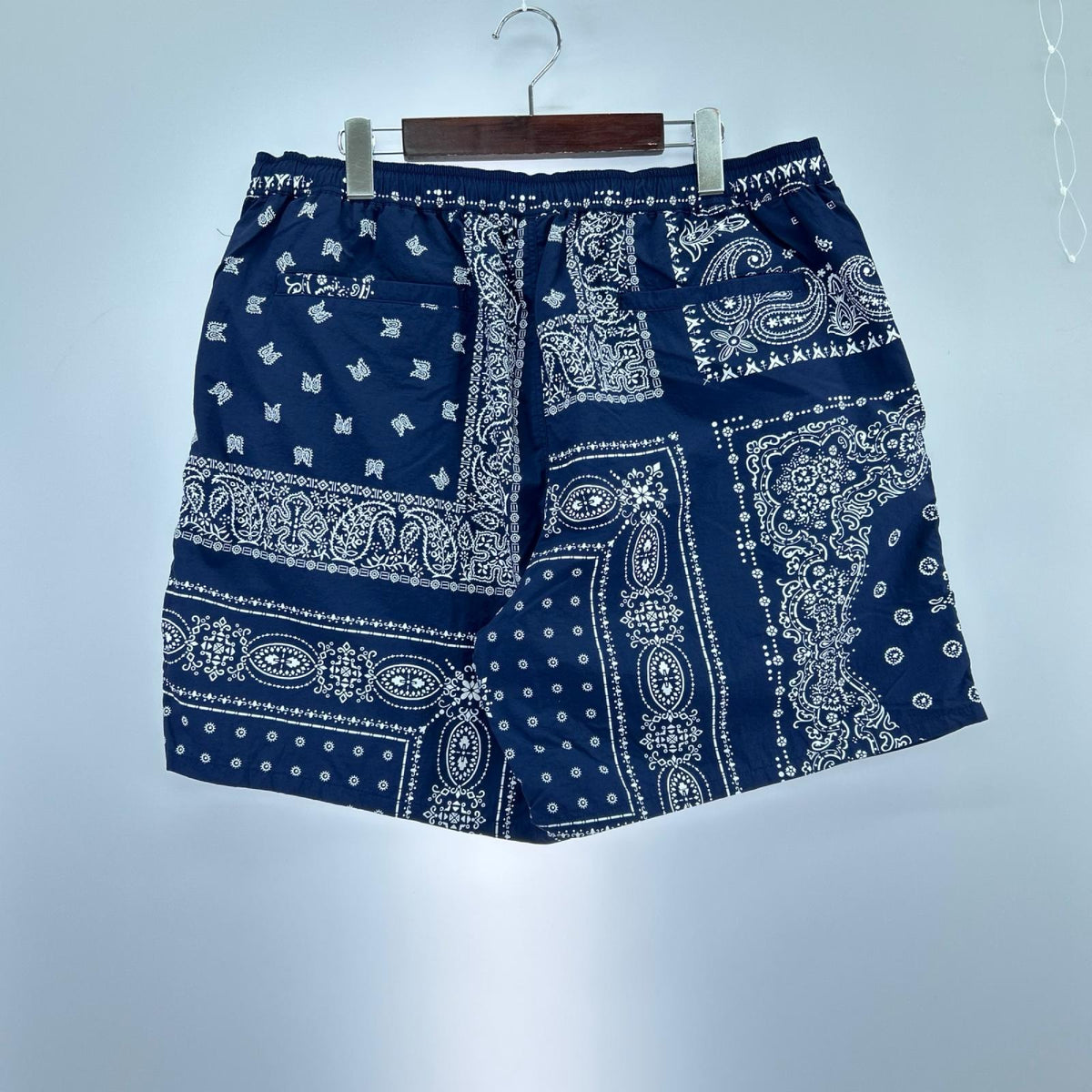 ショートパンツ SMALL LOGO SHORTS ペイズリー柄 NVY XL ネイビー