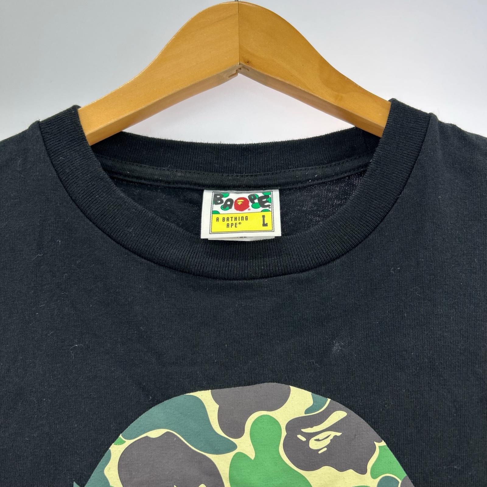 半袖Tシャツ ビッグフェイスロゴTEE 黒 (L) L ブラック