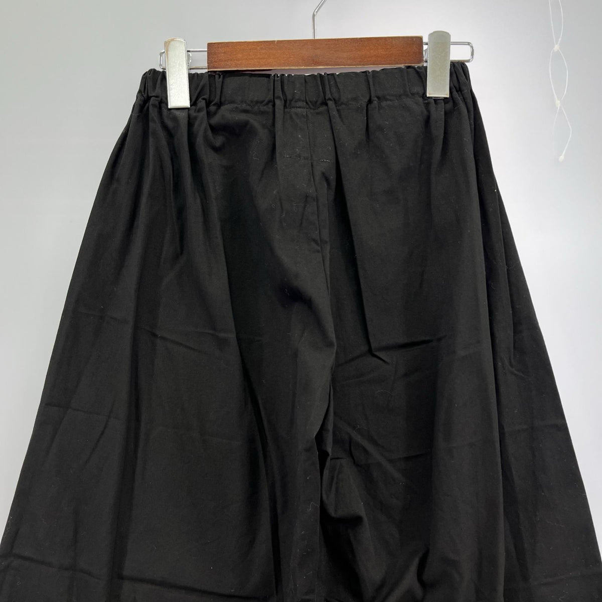 パンツ アッシュ フリル裾 ブラック ブラック