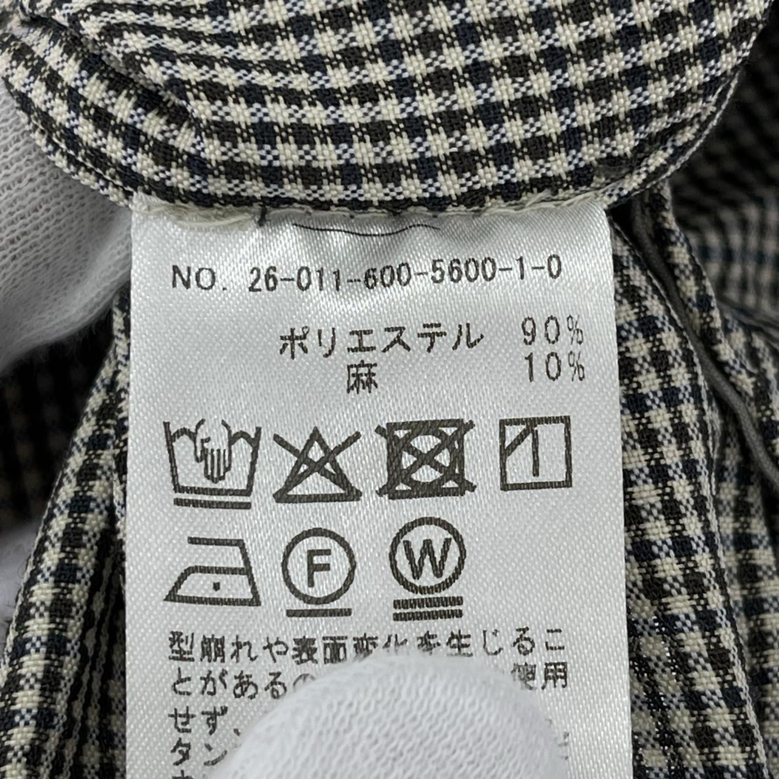 ジャケット ウエスタンヨーク チェックブルゾン 白黒 M