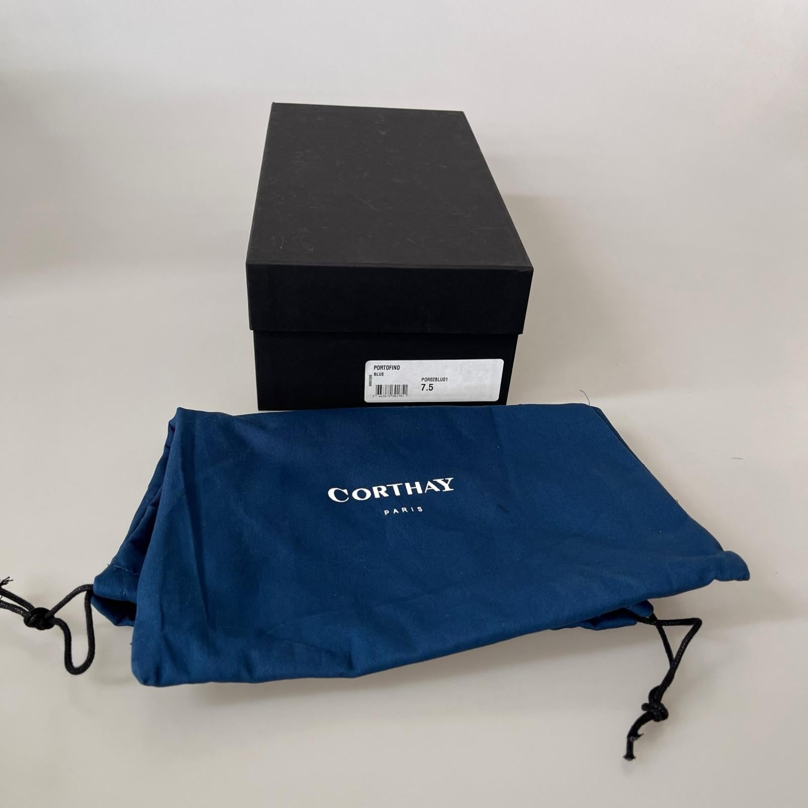 ブーツ CORTHAY PORTOFINO(7.5) ネイビー