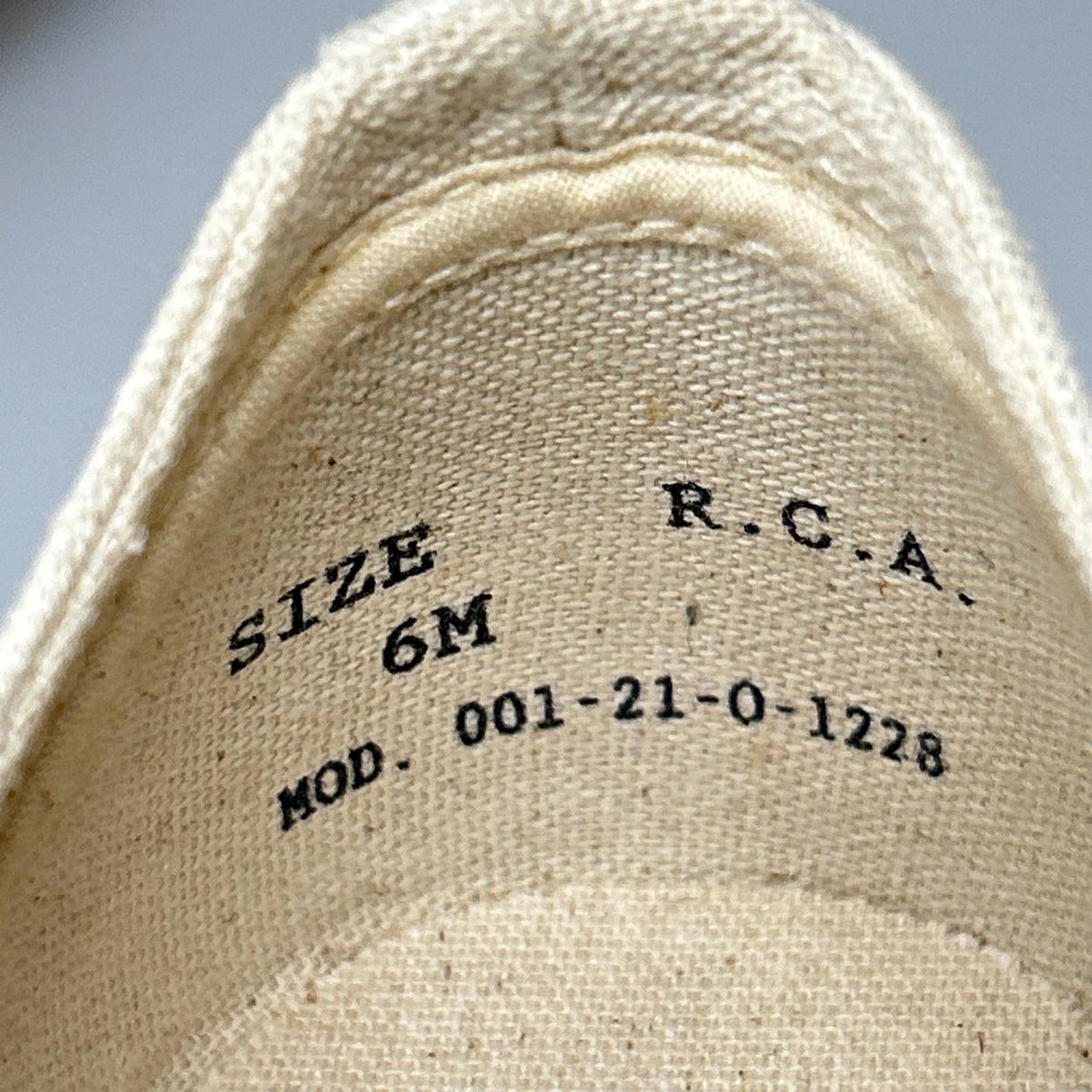 スニーカー R.C.A.F US ARMY キャンバススニーカー 6M 生成