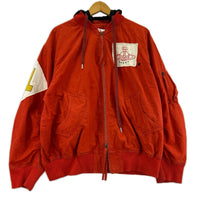 ジャケット Vivienne Westwood red label オーブワッペン フーデットボンバージャケット M 赤 レッド
