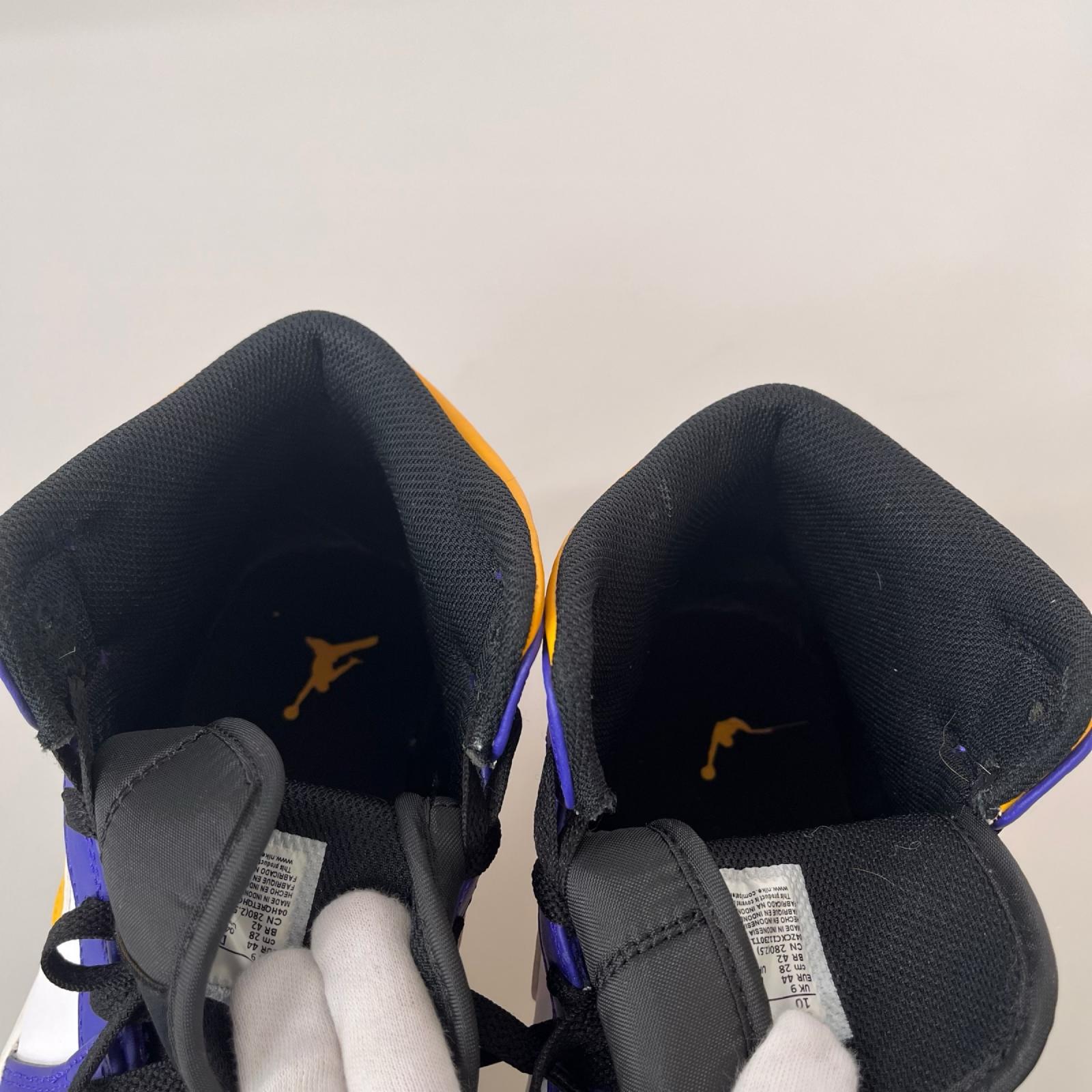 スニーカー AIR JORDAN 1 MID LAKERS 28cm 28cm (US10 UK9 1/2 EU46)