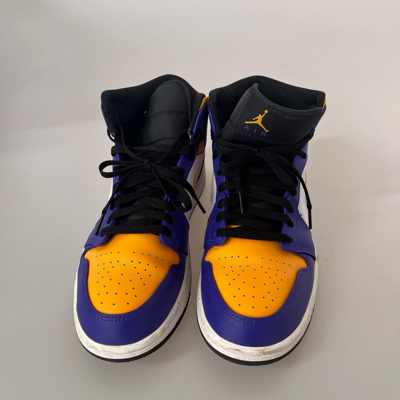 スニーカー AIR JORDAN 1 MID LAKERS 28cm 28cm (US10 UK9 1/2 EU46)