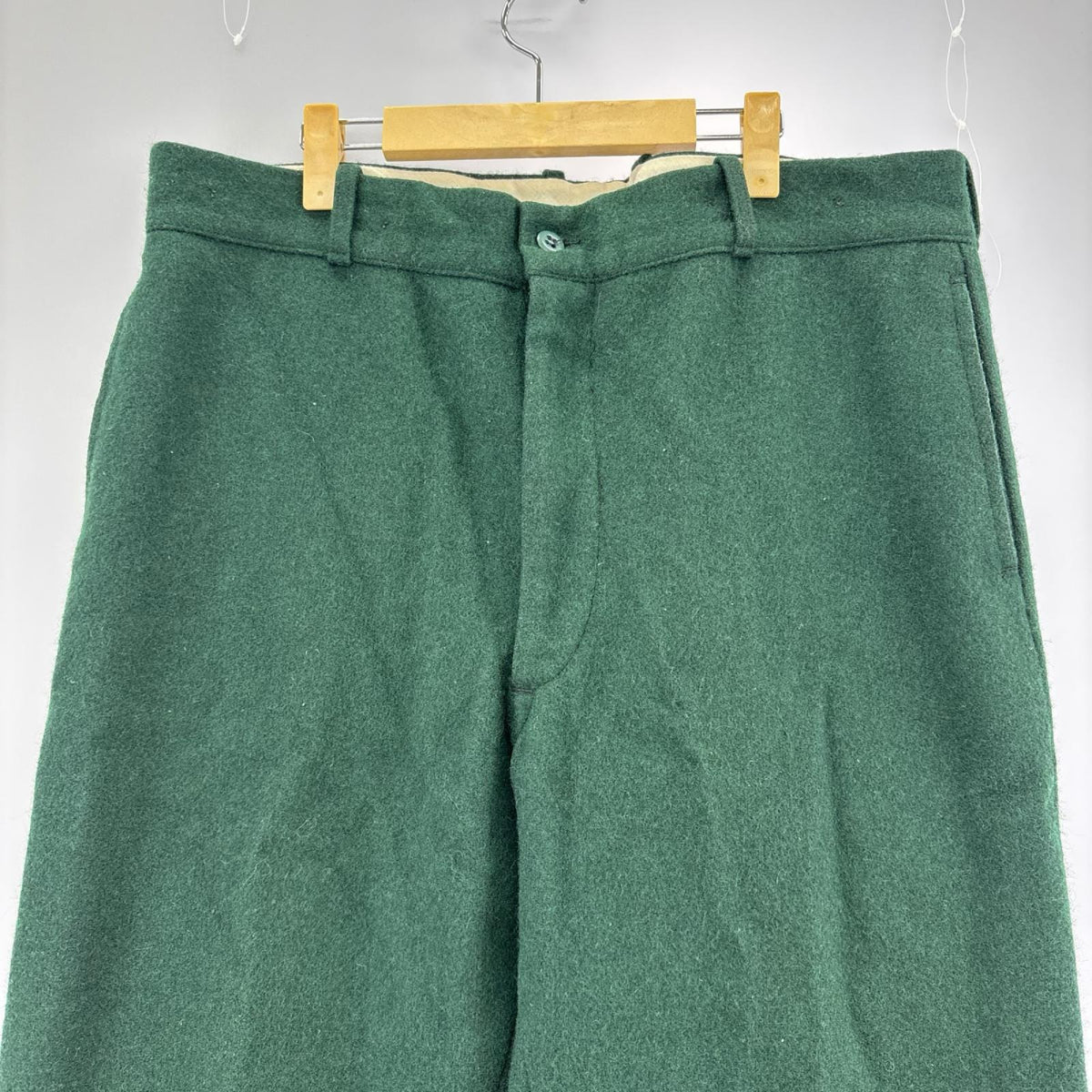 パンツ johnson ウールスラックス グリーン グリーン