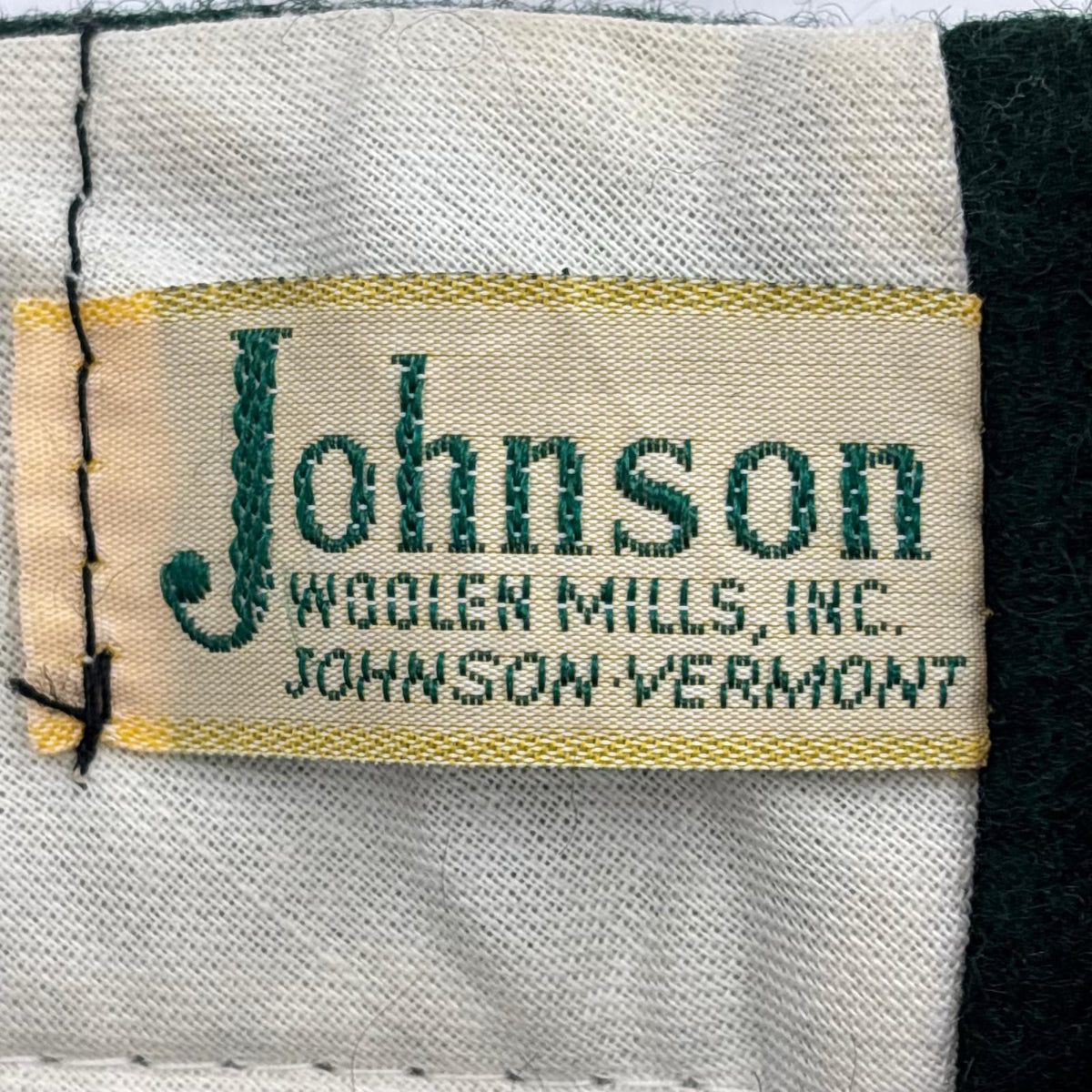 パンツ johnson ウールスラックス グリーン グリーン