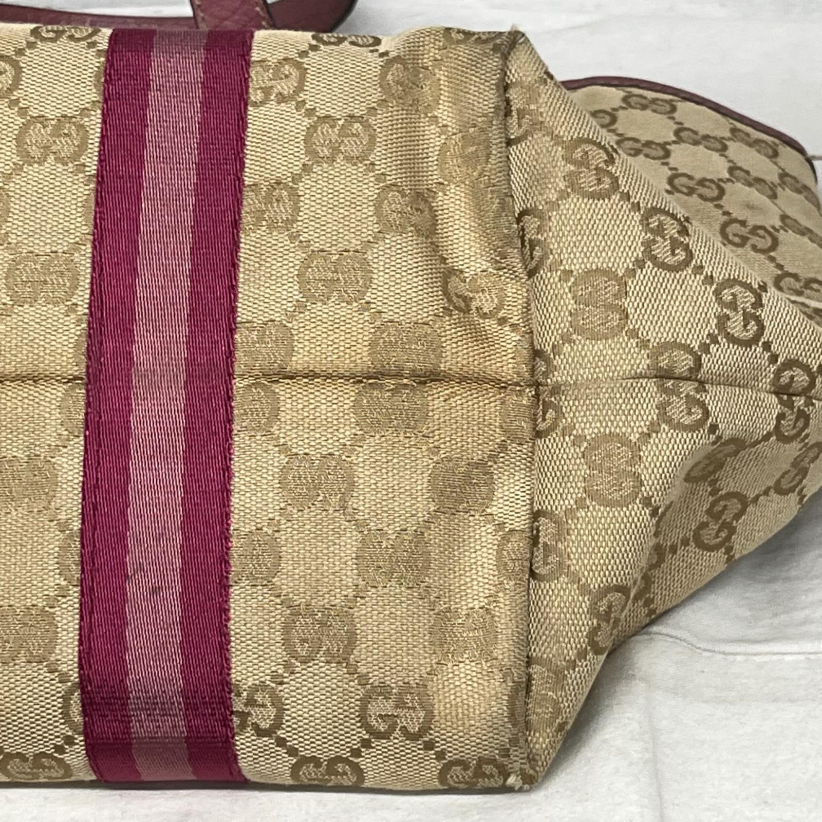 GUCCI 139260 GGキャンバス トートバッグ ピンクベージュ