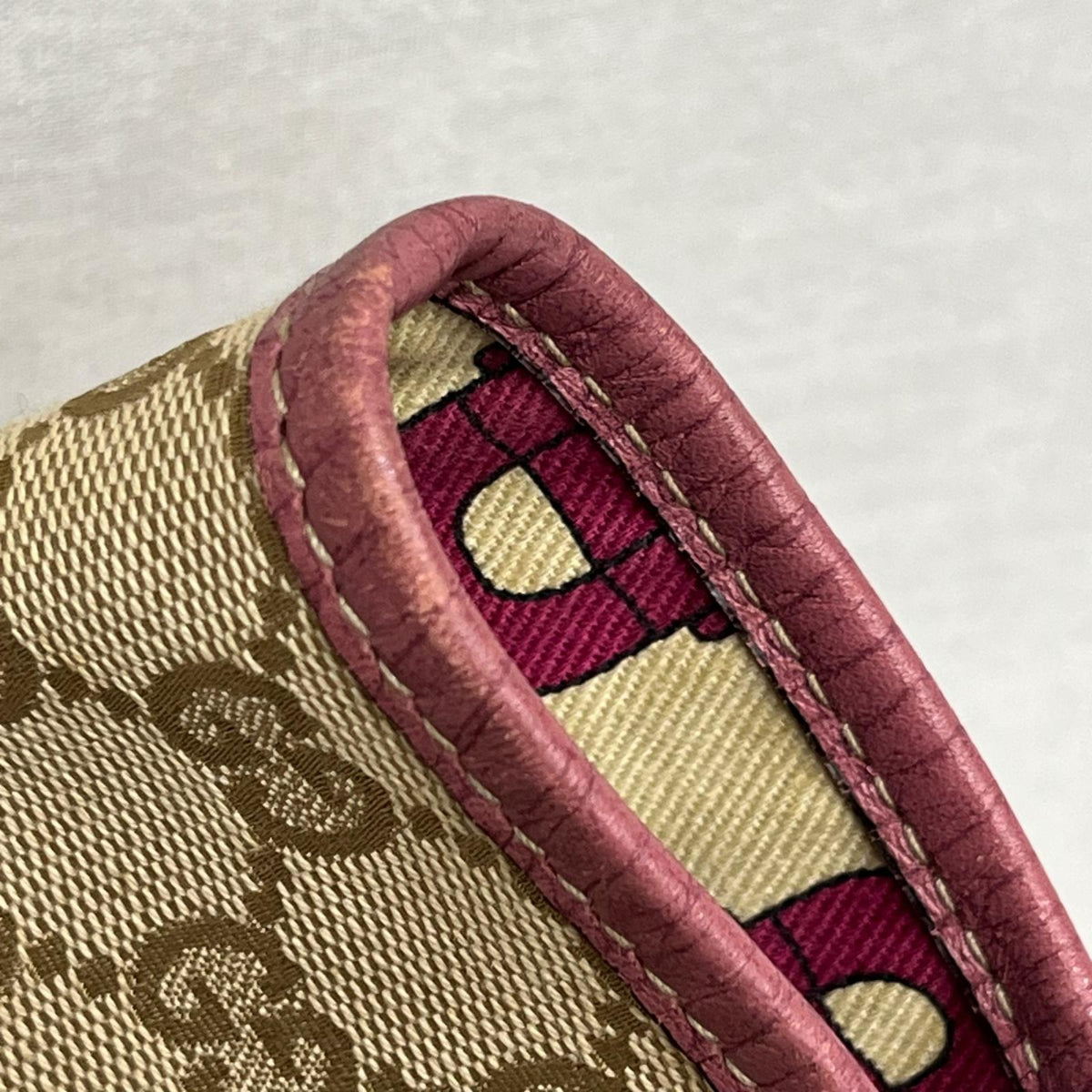 GUCCI 139260 GGキャンバス トートバッグ ピンクベージュ