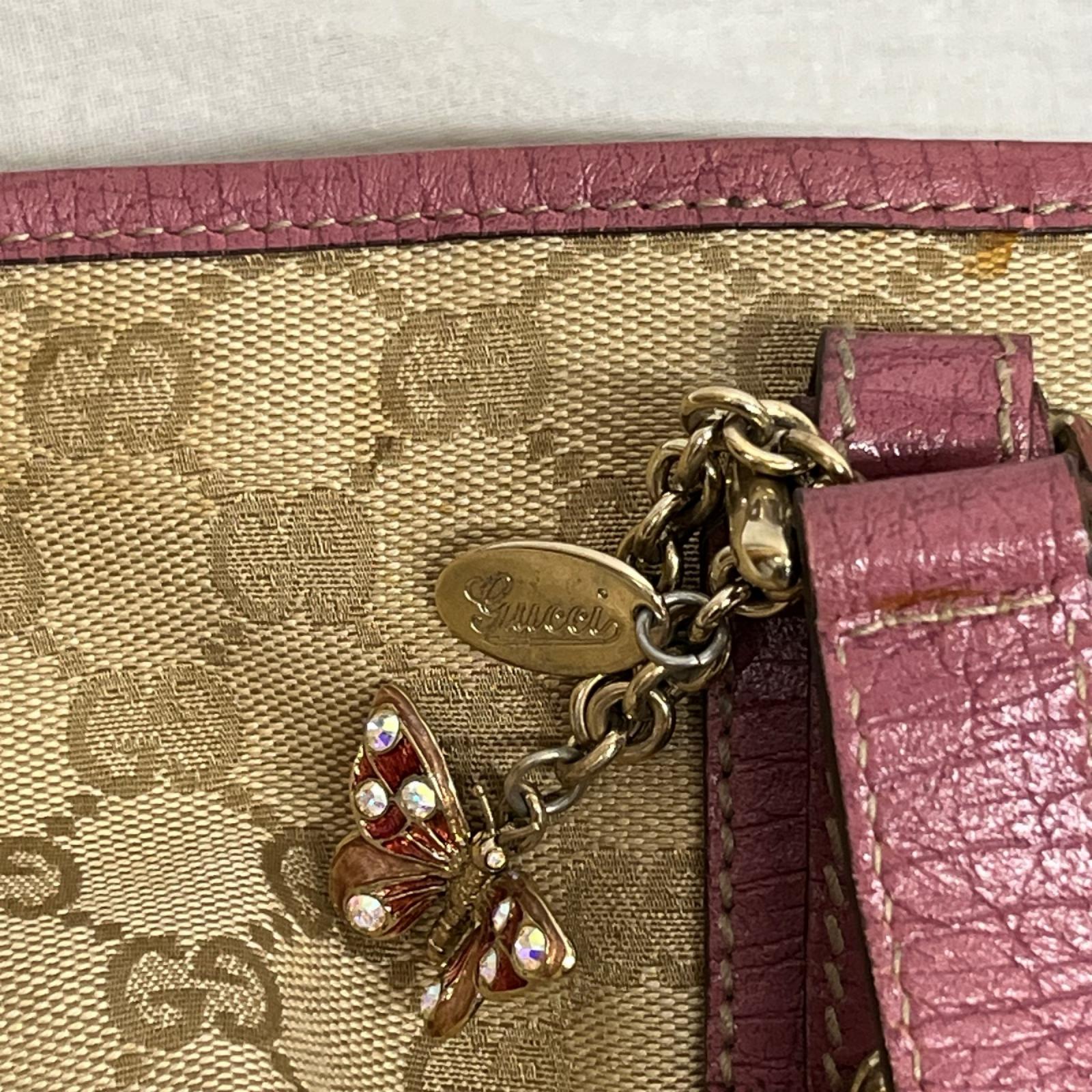 GUCCI 139260 GGキャンバス トートバッグ ピンクベージュ