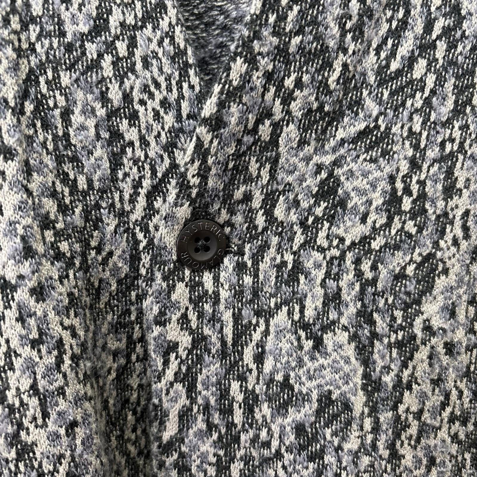 カーディガン 25AW SPEAK NO EVILワッペン カーディガン グレー (XL) LL グレー
