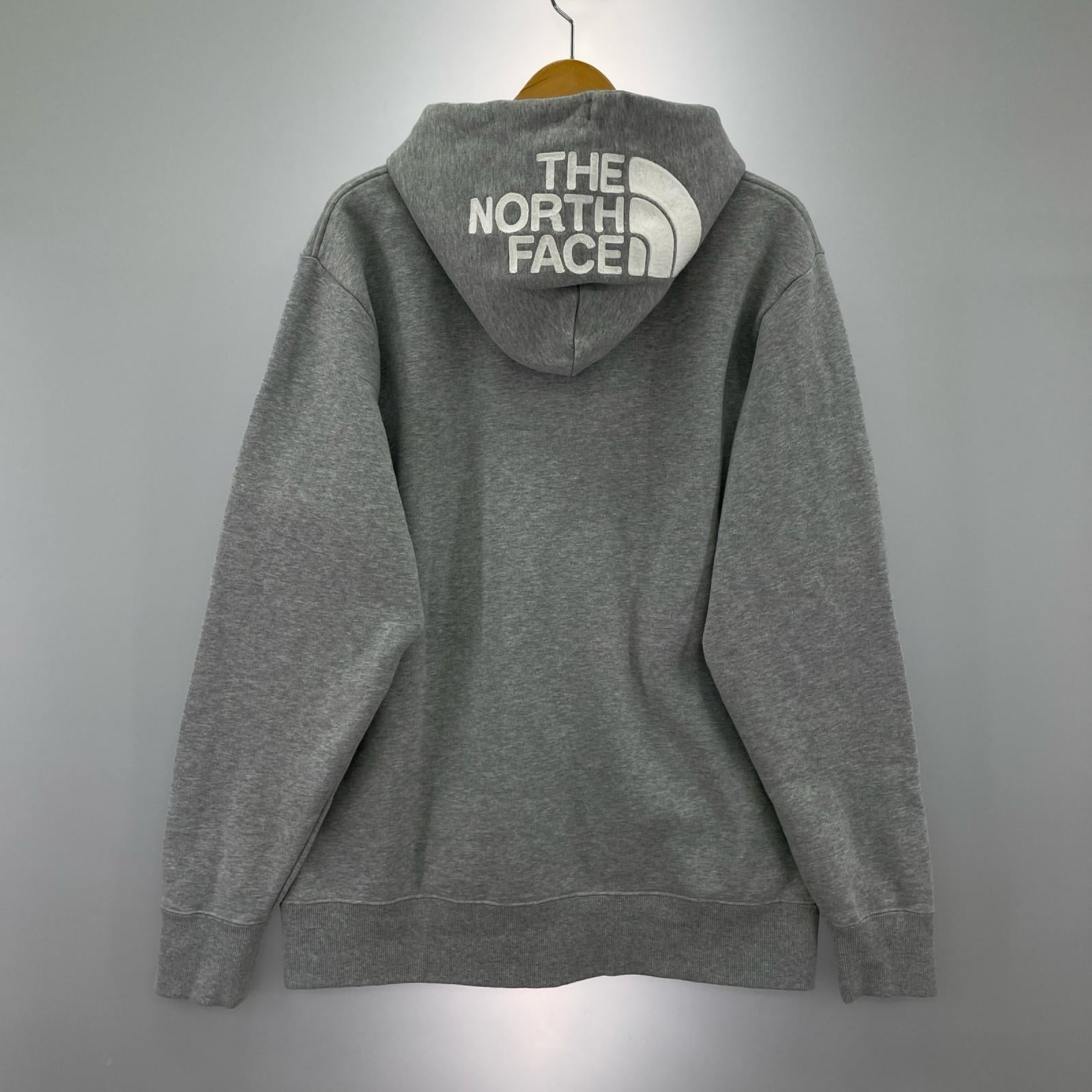 パーカー ZIP UP LOGO HOODIE GREY L グレー