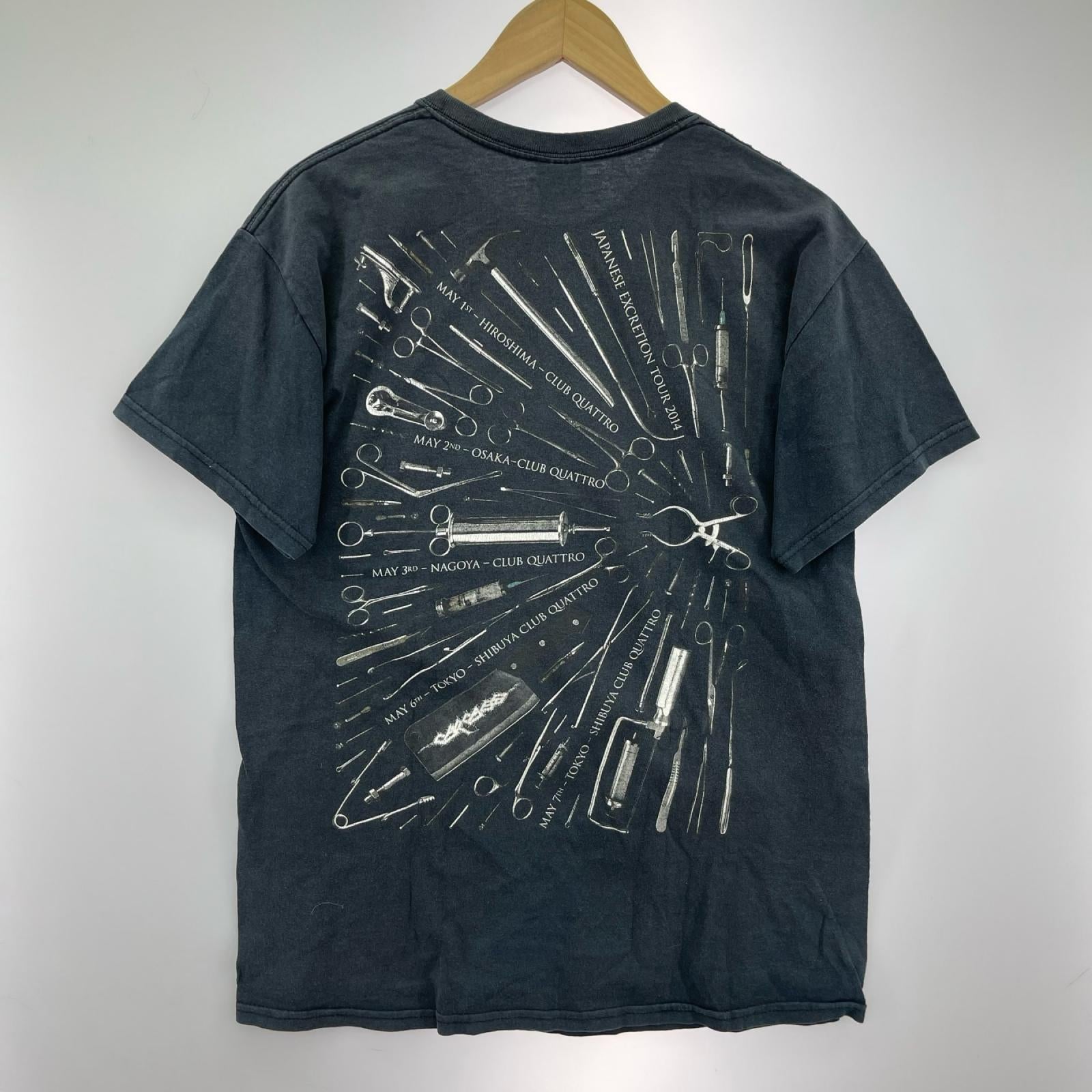 半袖Tシャツ CARCASS バンドT 黒 (M) M ブラック
