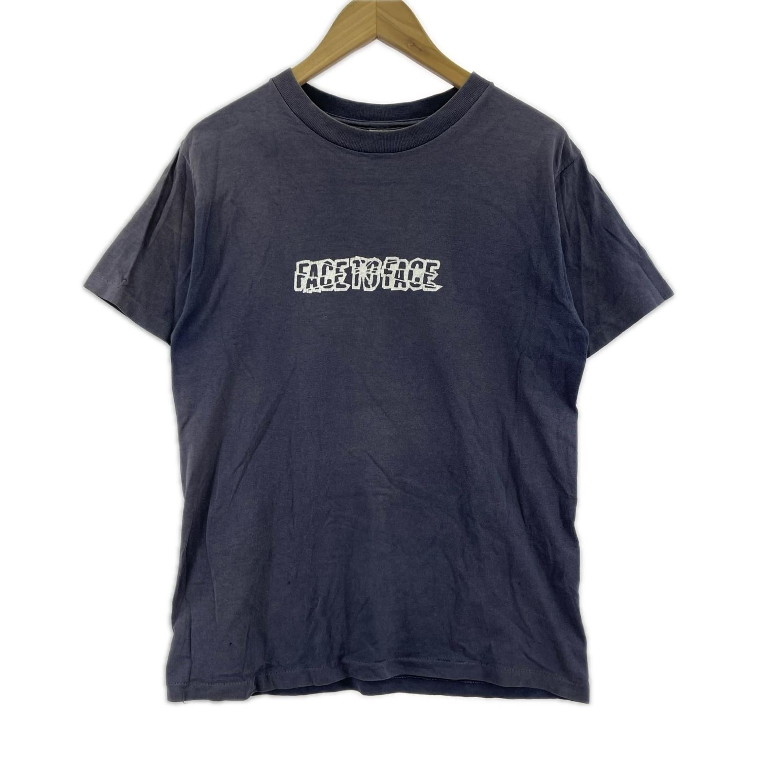 半袖Tシャツ Anvil ボディ FACE TO FACE SSバンドTEE (M) M ネイビー