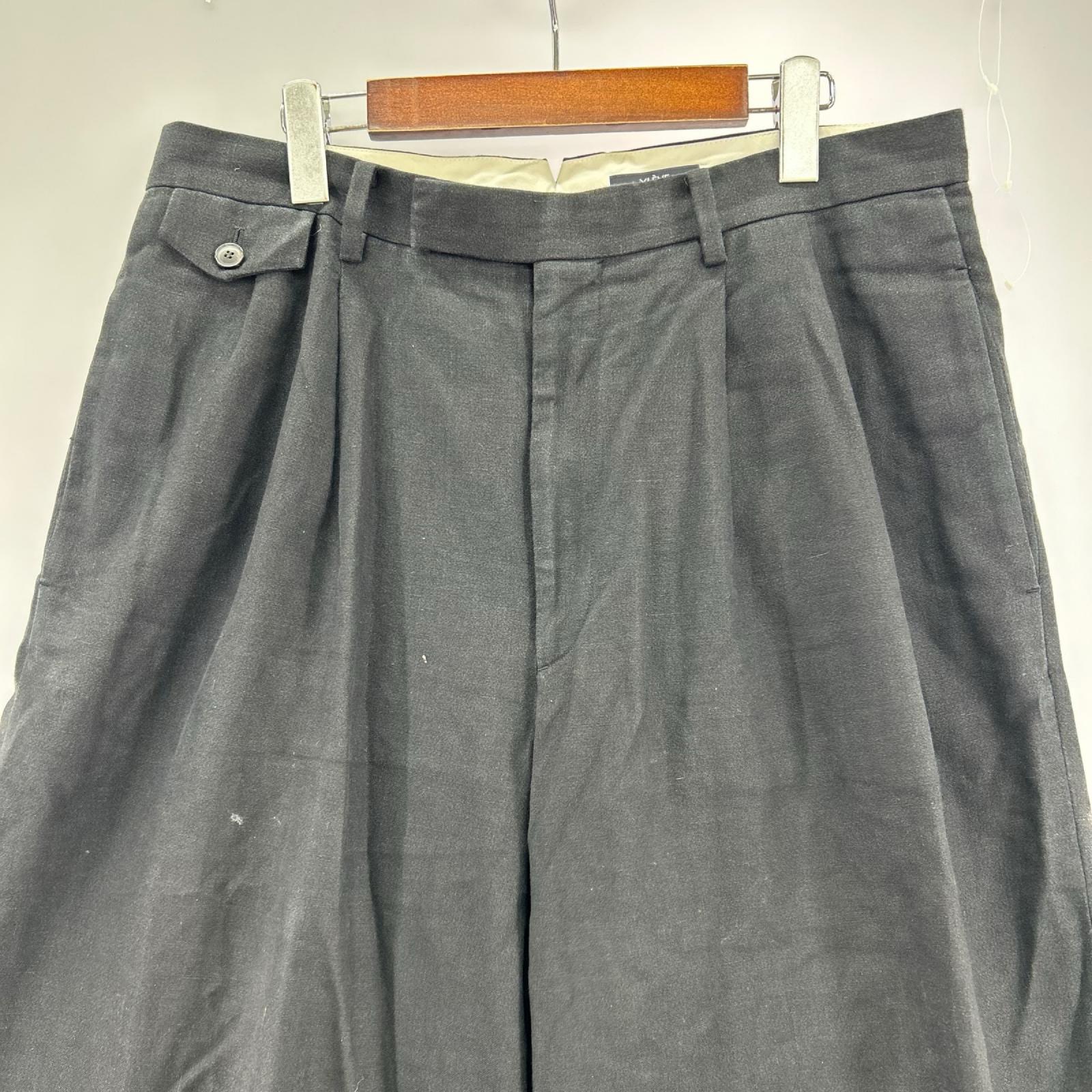 パンツ YLEVE ヘンプスラックス 黒 5 ブラック
