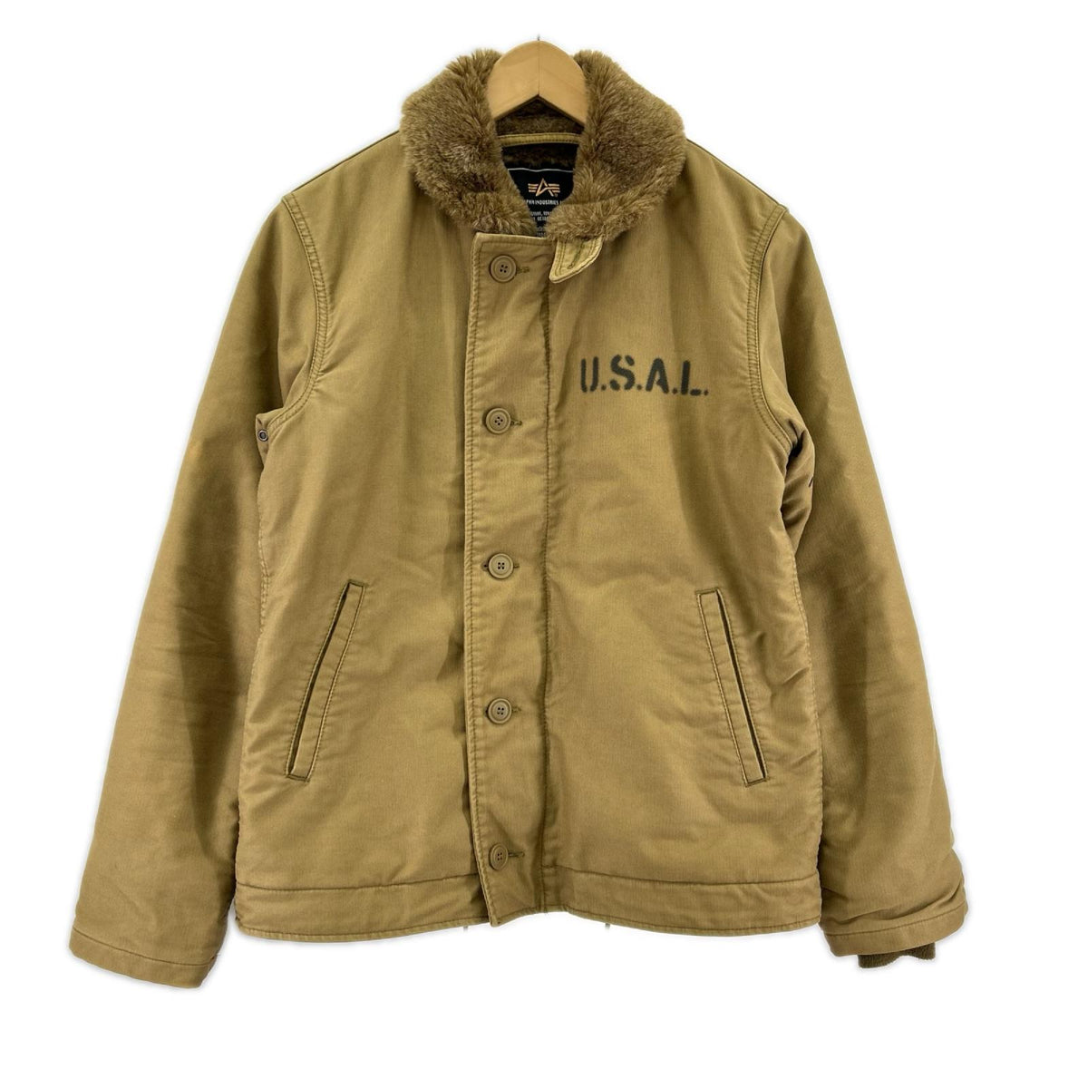 ミリタリージャケット N-1 デッキジャケット KHK M M ブラウン