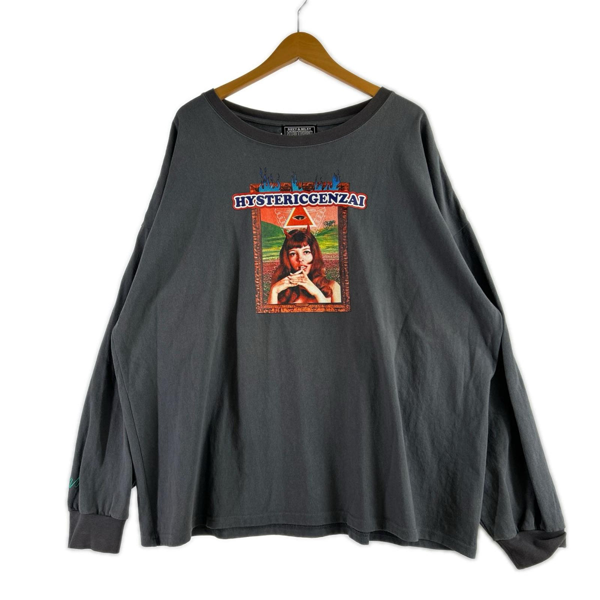 長袖Tシャツ ×genzai TSUNO GIRL L/S TEE (XL) LL グレー
