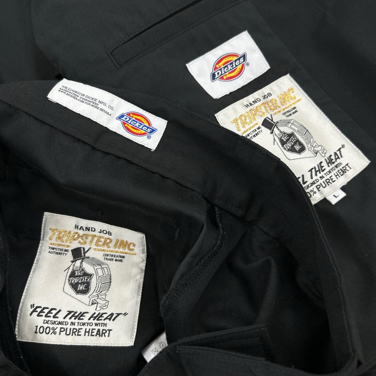 セットアップ 23SS TRIPSSTER×Dickies×BEAMS (L) L ブラック
