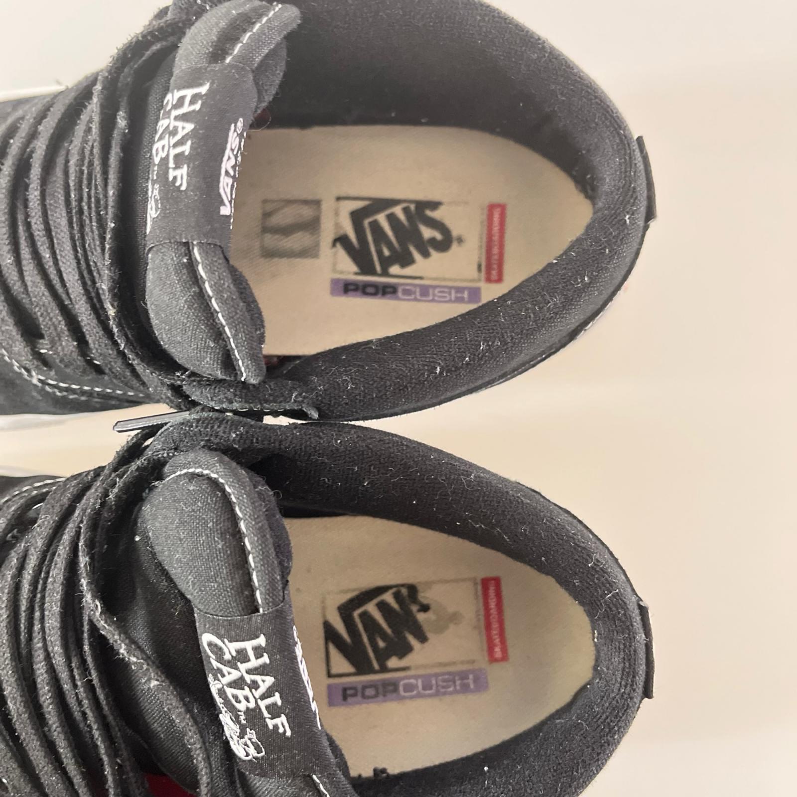 スニーカー VANS HALF CAB POP CUSH 500714 黒 (26.5) 26.5cm (US8 1/2 UK8 EU43) ブラック
