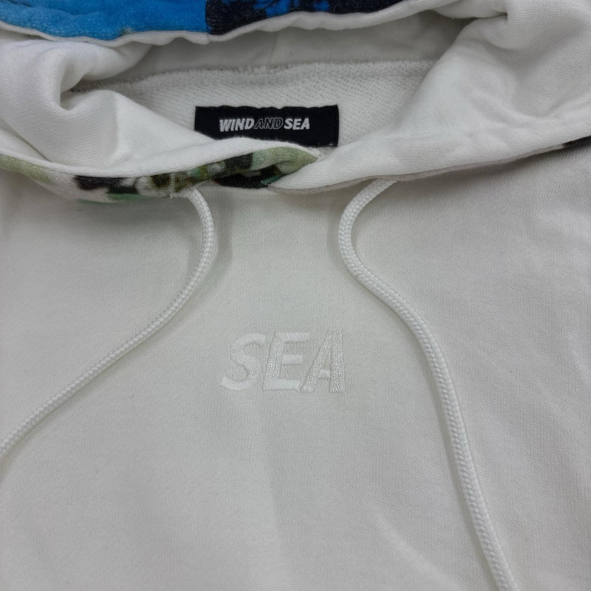 パーカー SEA PHOTO HOODIE ホワイト M M ホワイト