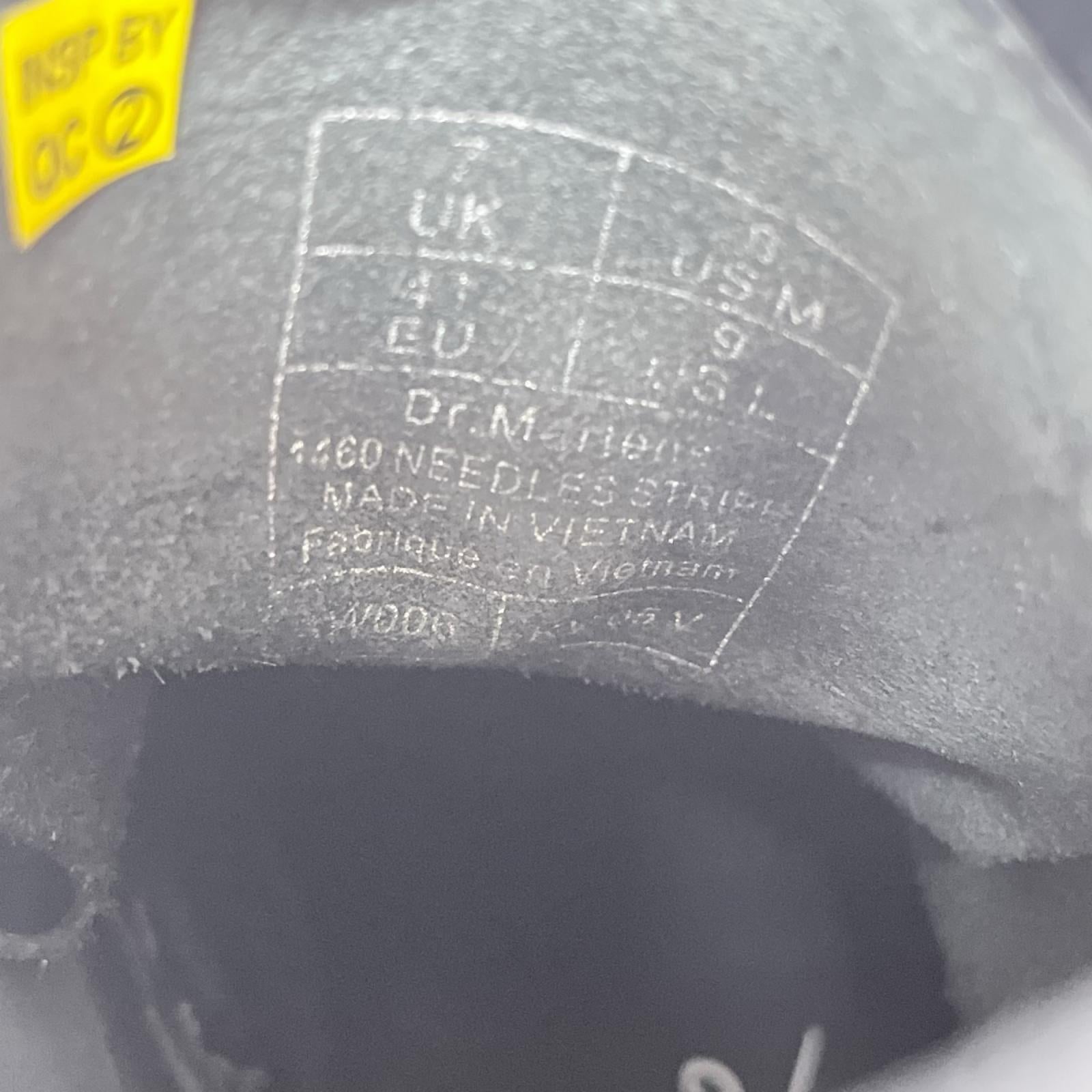 ブーツ 60周年 1460 Special 8 Holes Stripe Boots 8ホールブーツ (UK7) ブラック