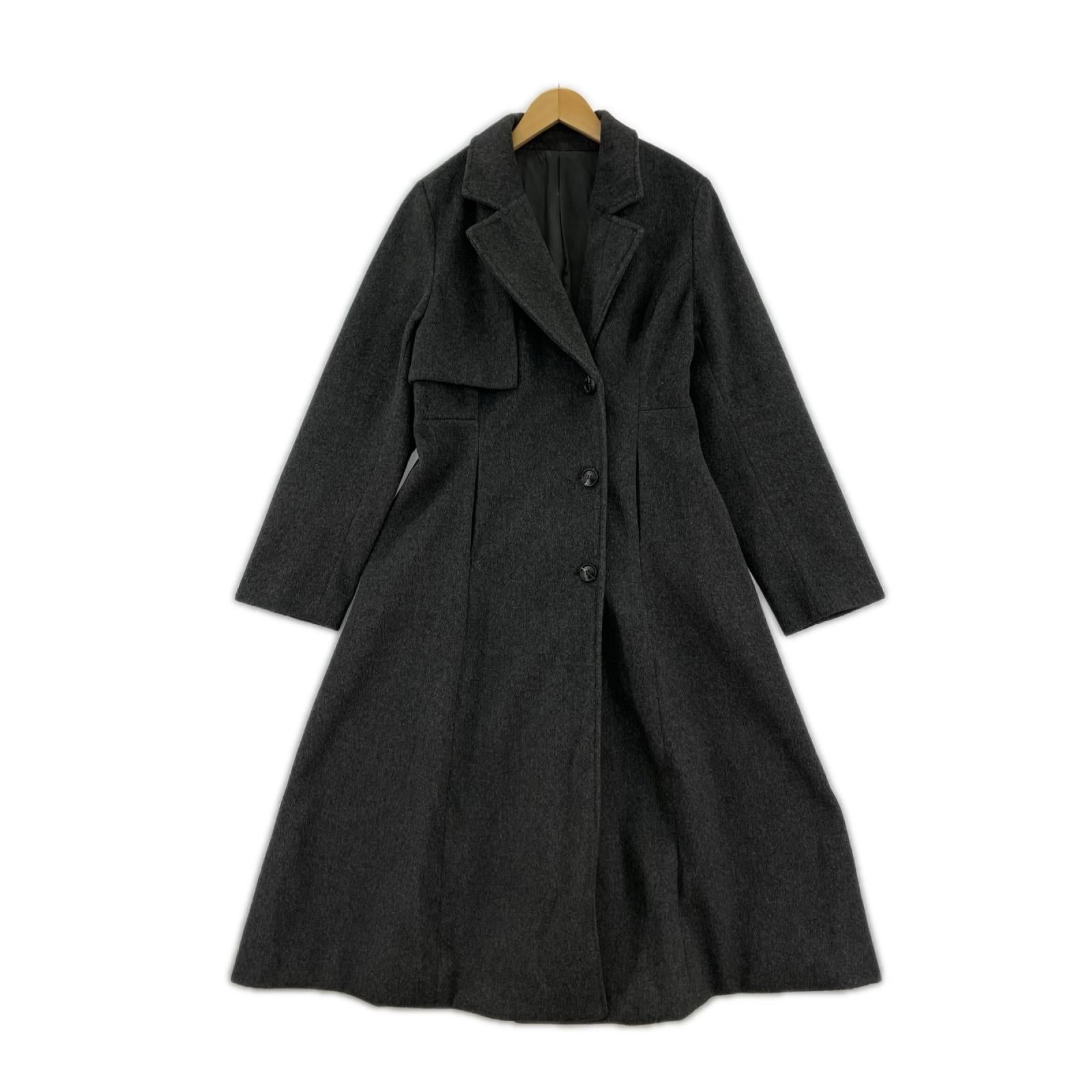 その他アウター Louere ロングコート 黒 L グレー