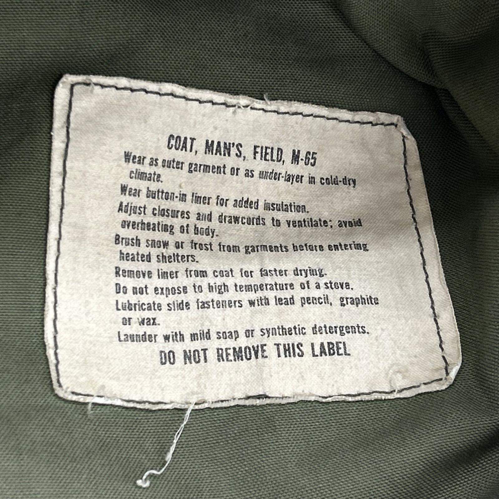 ミリタリージャケット U.S.ARMY 60s M-65 2nd (XS-R) カーキ