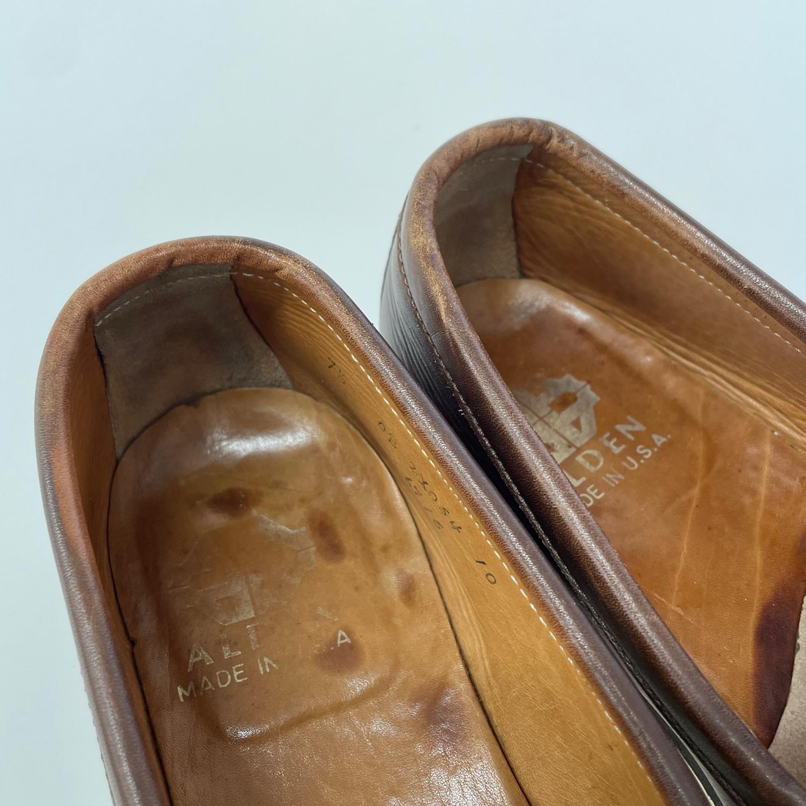その他靴 6715 71/2 ローファー 茶 ブラウン