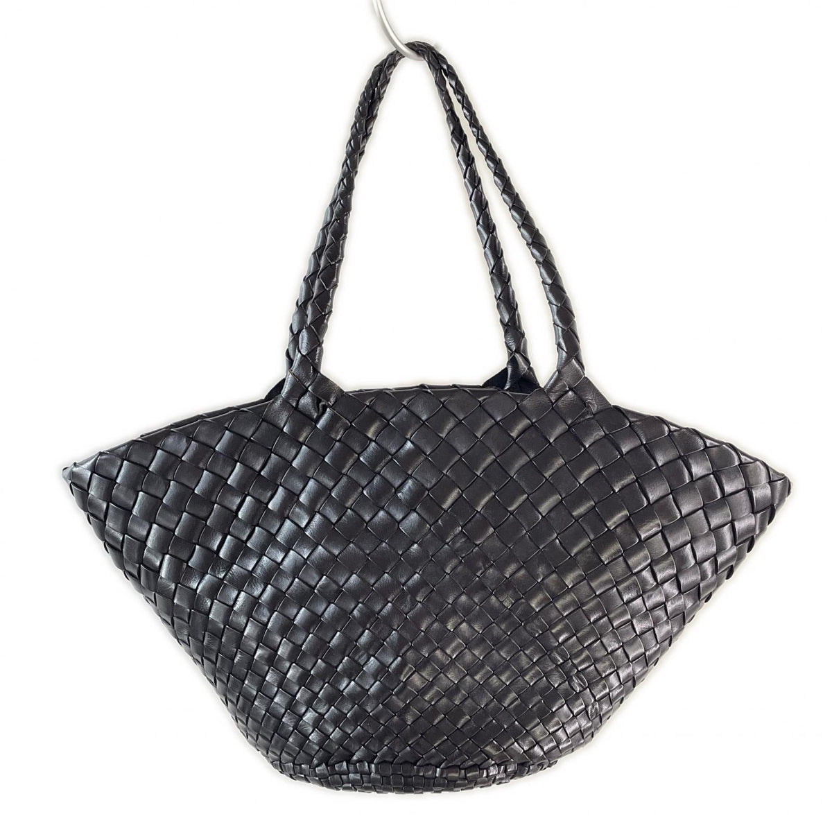 トートバッグ dragon diffusion egola レザー編み込みバッグ ブラック